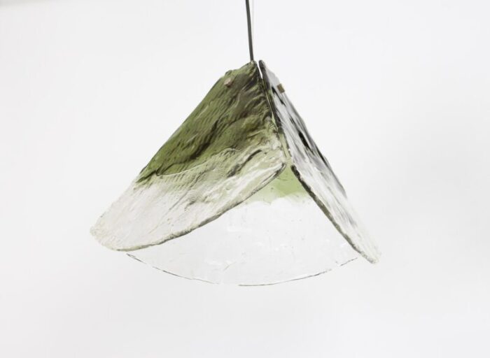 green murano pendant light in style of carlo nason attributed to kalmar 1970s 2