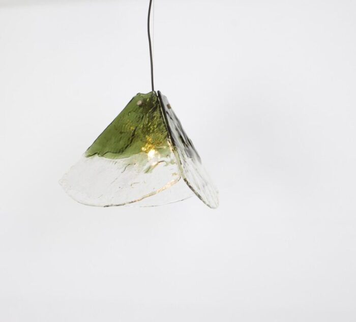 green murano pendant light in style of carlo nason attributed to kalmar 1970s 4