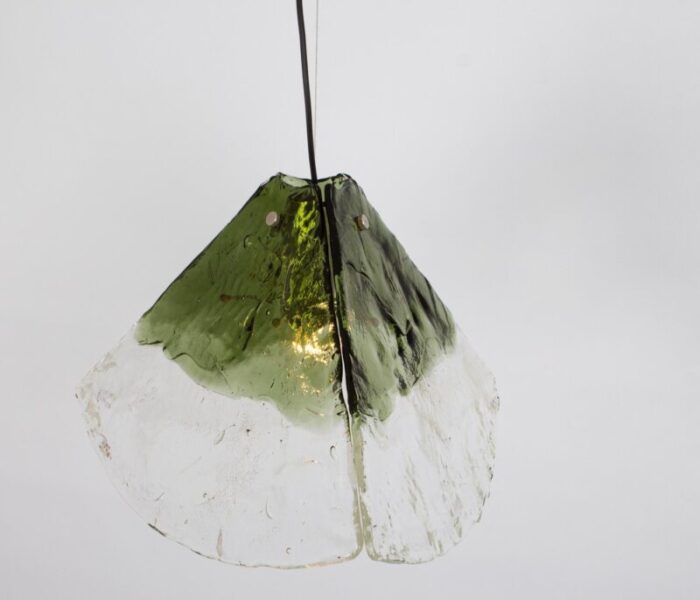 green murano pendant light in style of carlo nason attributed to kalmar 1970s 5