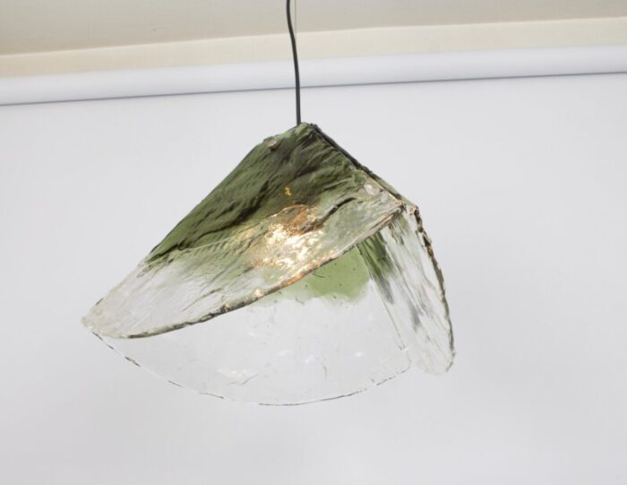 green murano pendant light in style of carlo nason attributed to kalmar 1970s 7