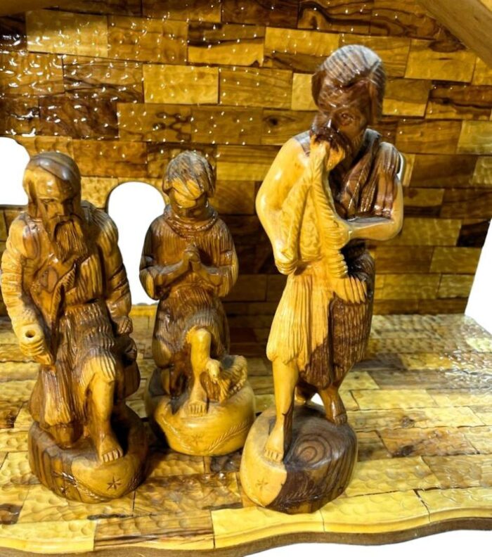 hand carved olive wood nativity set 2917