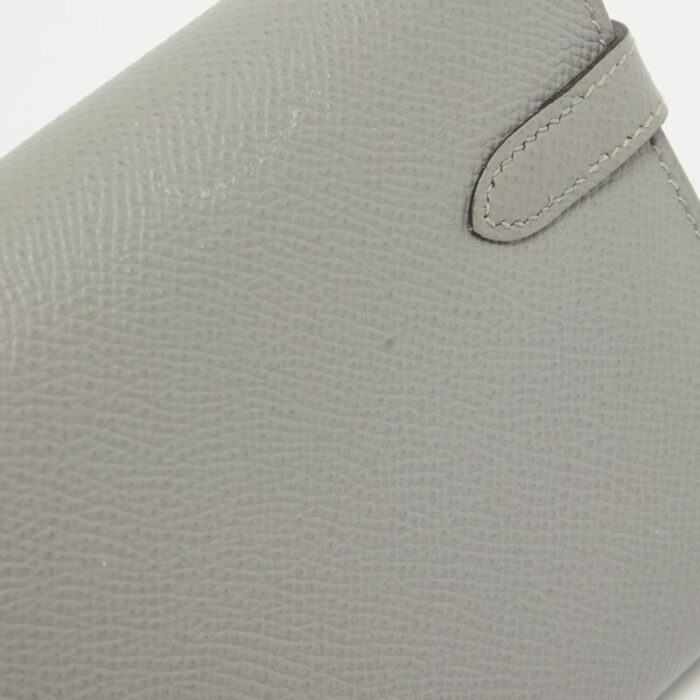 hermes gris mouette epsom leather kelly classic wallet 9913