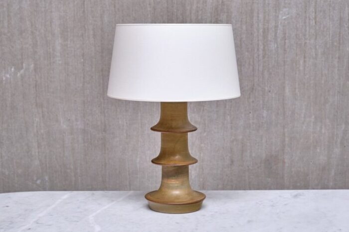 hoeganaes glazed ceramic table lamp from fagerhults belysning sweden 1960s 1