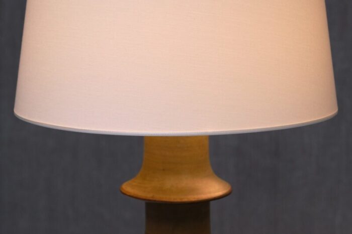 hoeganaes glazed ceramic table lamp from fagerhults belysning sweden 1960s 10