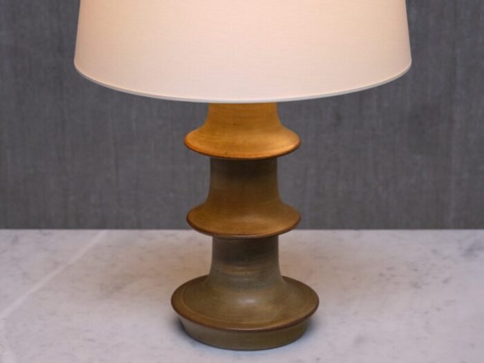 hoeganaes glazed ceramic table lamp from fagerhults belysning sweden 1960s 11