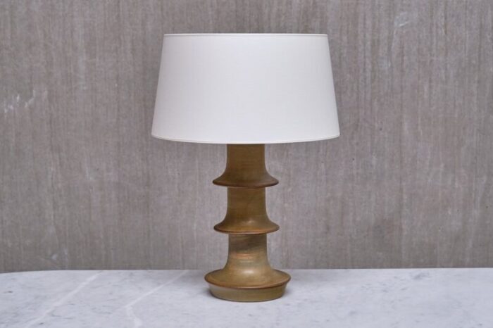 hoeganaes glazed ceramic table lamp from fagerhults belysning sweden 1960s 2