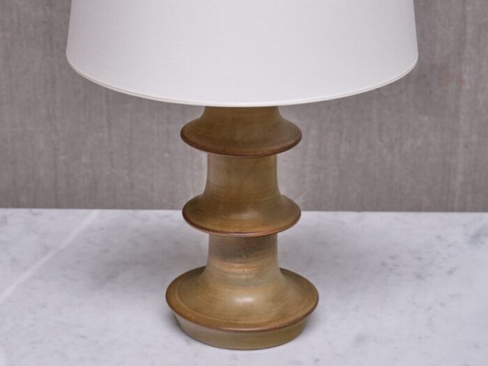 hoeganaes glazed ceramic table lamp from fagerhults belysning sweden 1960s 3