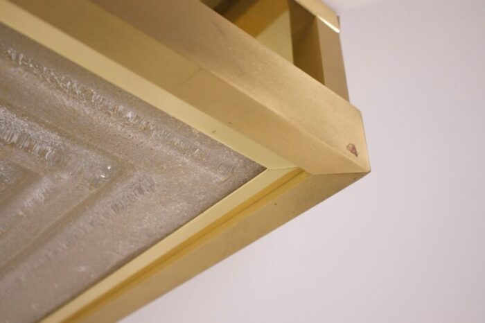 hollywood glam square ceiling light by stephane davidts wkr 1980s 12