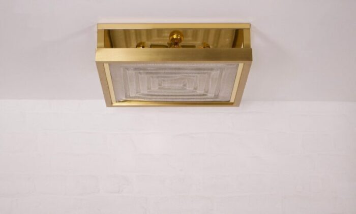 hollywood glam square ceiling light by stephane davidts wkr 1980s 3