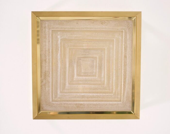 hollywood glam square ceiling light by stephane davidts wkr 1980s 5