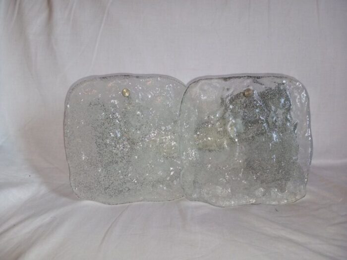 ice glass wall lamp by jt kalmar for kalmar 1960s 1