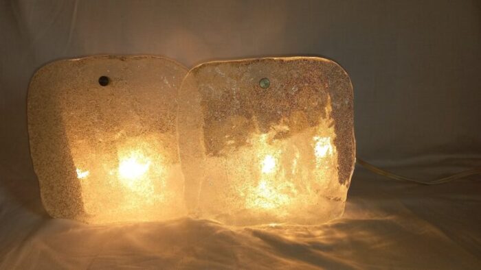 ice glass wall lamp by jt kalmar for kalmar 1960s 4