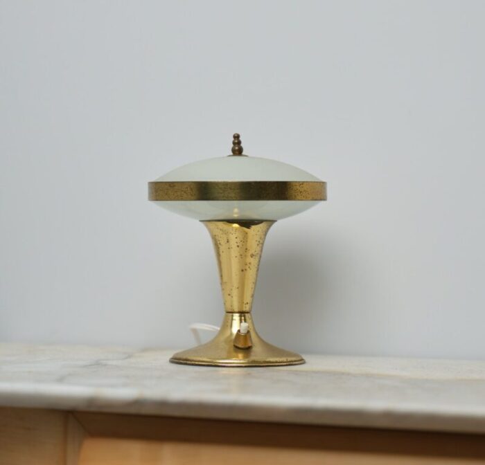 italian brass table lamp 1950s 1