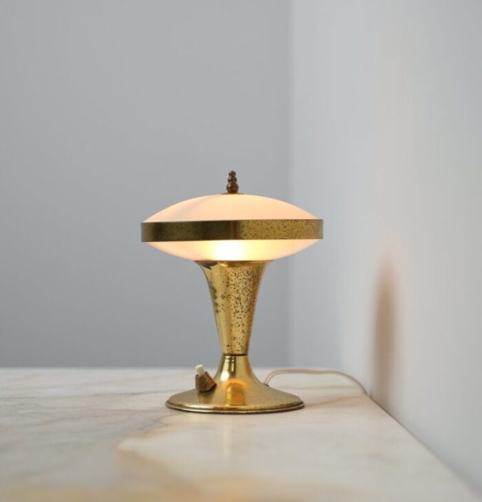 italian brass table lamp 1950s 2