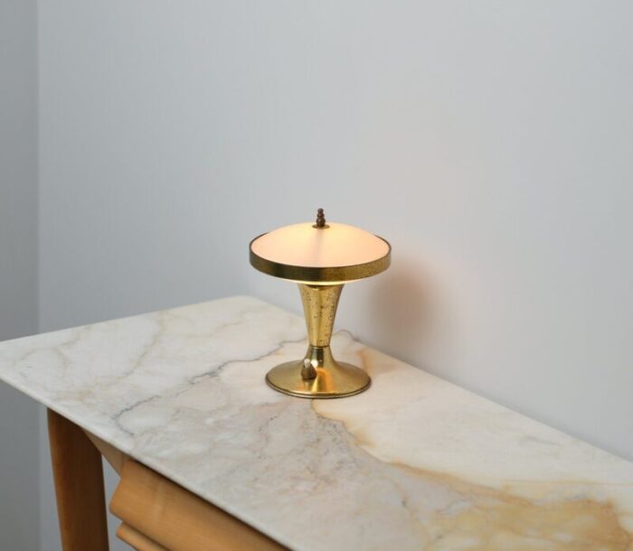 italian brass table lamp 1950s 3