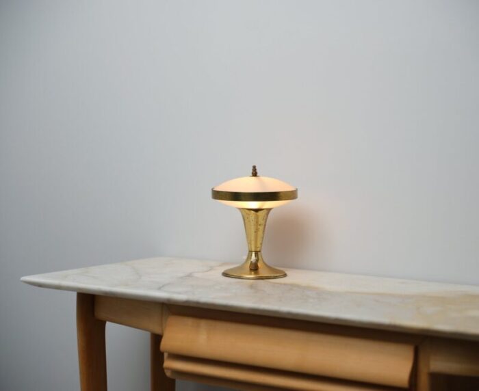 italian brass table lamp 1950s 4