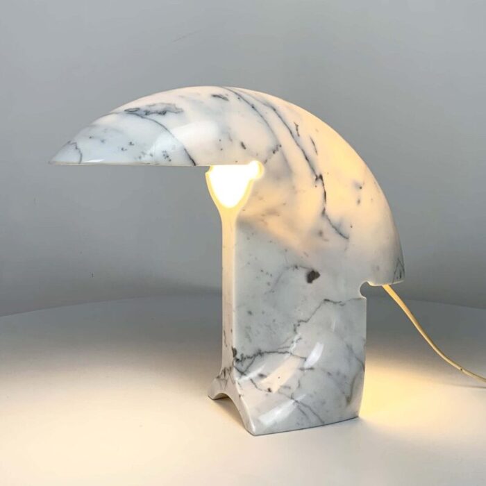 italian marble biagio table lamp by tobia scarpa for flos 1968 1