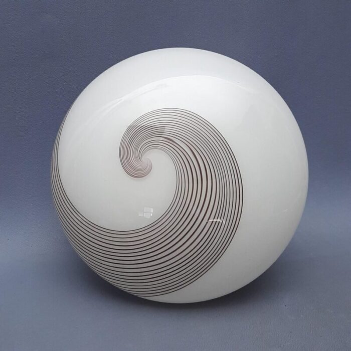 italian modern murano glass spiral ceiling lamp 1960s 1