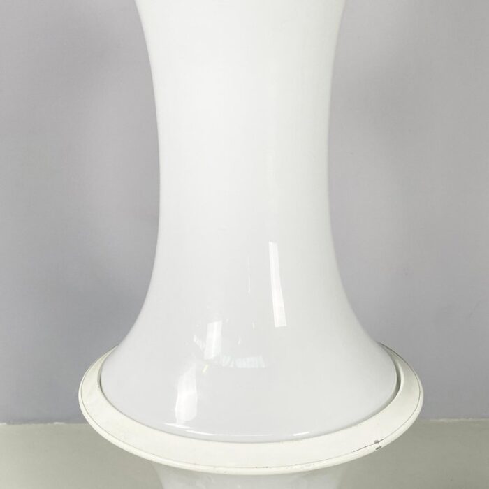 italian modern opaline glass floor lamp bamboo attributed to enrico tronconi 1980s 6