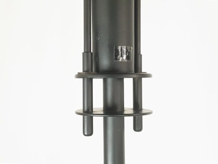 ivory black metal polifemo floor lamp by carlo forcolini for artemide 1980s 8