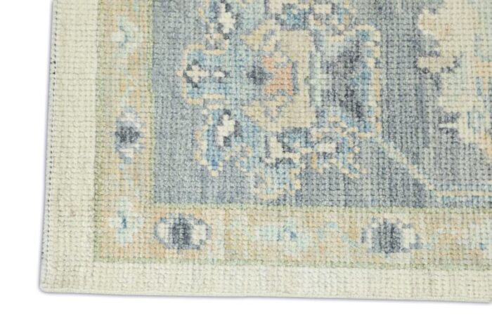 ivory field multicolor handwoven turkish oushak rug 51 x 7 4201