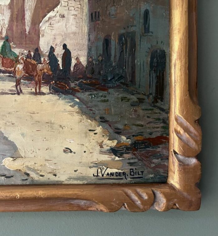 johannes van der bilt bethlehem church of nativity oil painting 1929 framed 8932