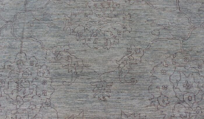 keivan woven arts finely made transitional rug in light blue and lavender highlights 5937