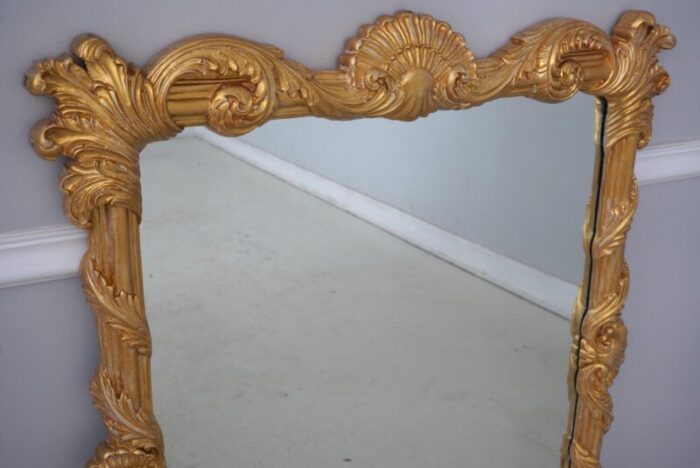 labarge gold ornate framed decorator mirror 1707