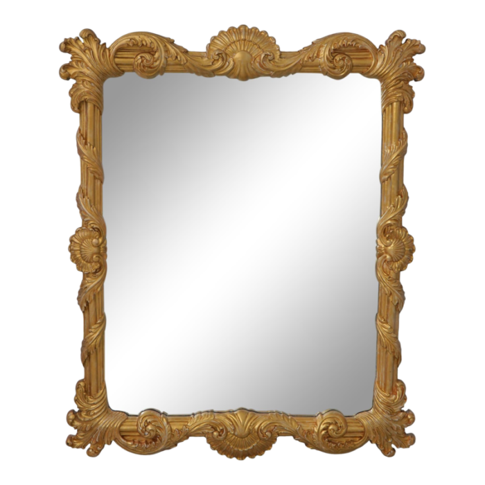 labarge gold ornate framed decorator mirror 3565