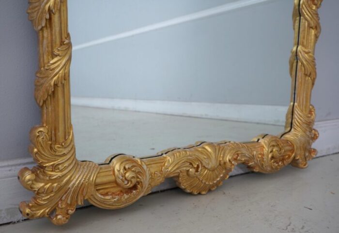 labarge gold ornate framed decorator mirror 6451