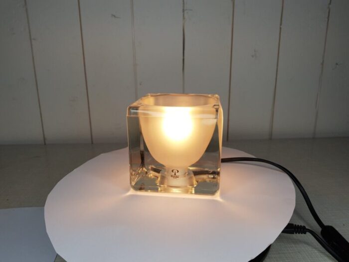 lamp in glass from peill putzler 1970s 14