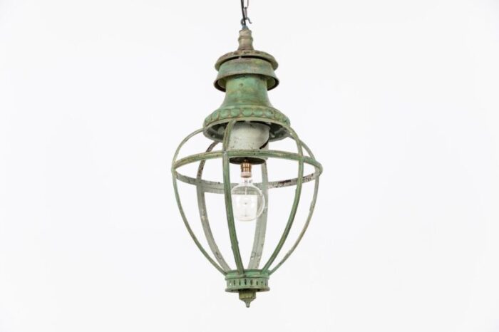 large antique oval hall lantern 8