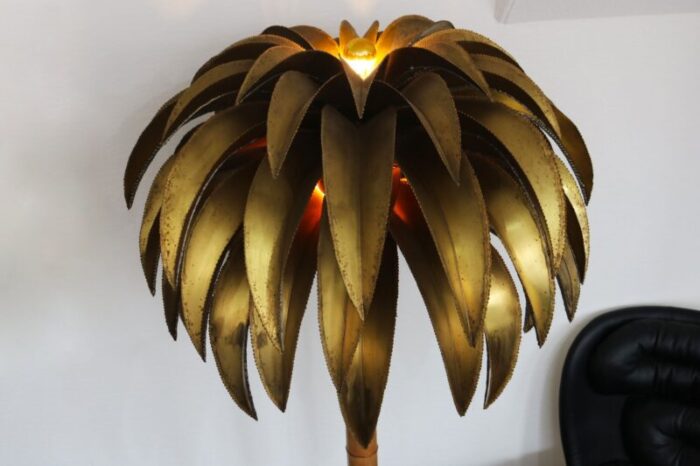 large christian techoueyres palm tree floor lamp for maison jansen 1970s 3