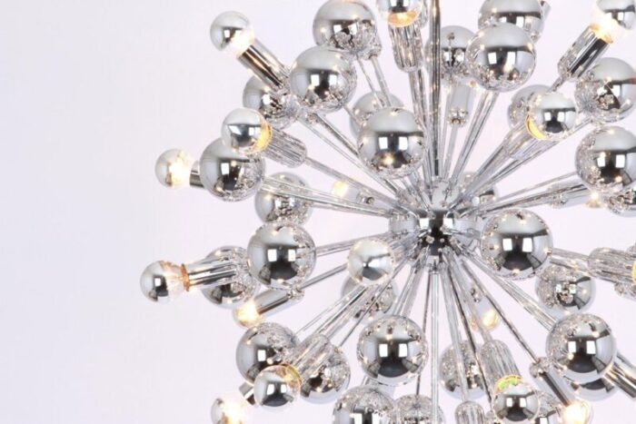 large chrome space age sputnik chandelier by cosack germany 1970s 2