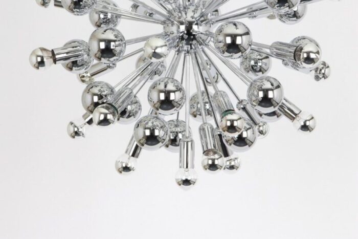 large chrome space age sputnik chandelier by cosack germany 1970s 5