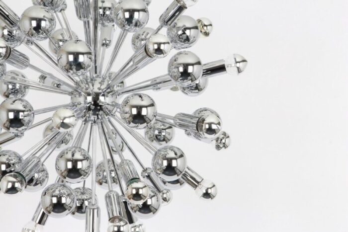 large chrome space age sputnik chandelier by cosack germany 1970s 6