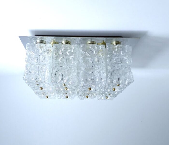 large glass ceiling lamp from limburg 15