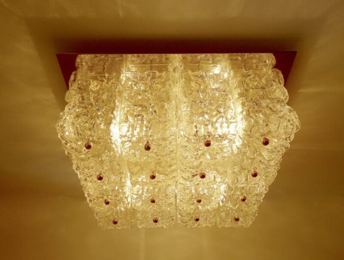 large glass ceiling lamp from limburg 6