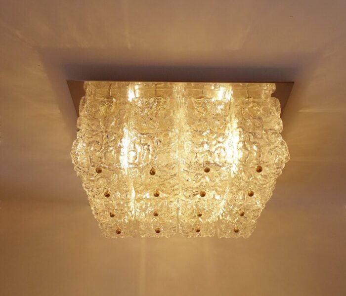 large glass ceiling lamp from limburg 9