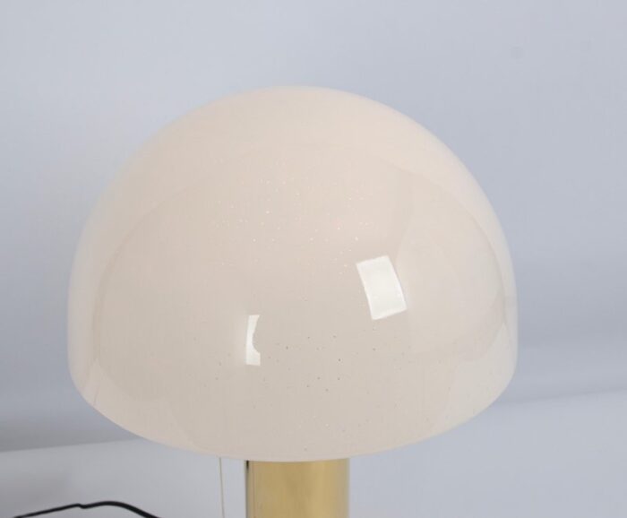 large glass mushroom table lamp attributed to limburg germany 1970s set of 2 7