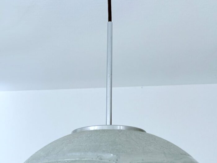 large glass pendant light from doria leuchten 1970s 11