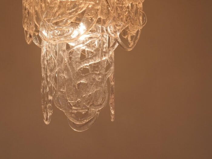 large murano glass chandelier by carlo nasson for mazzega 1970s 4