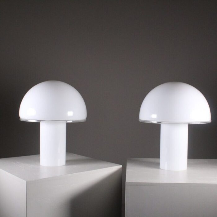 large onfale table lamp by luciano vistosi for artemide set of 2 6