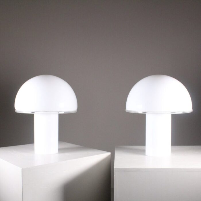 large onfale table lamp by luciano vistosi for artemide set of 2 7