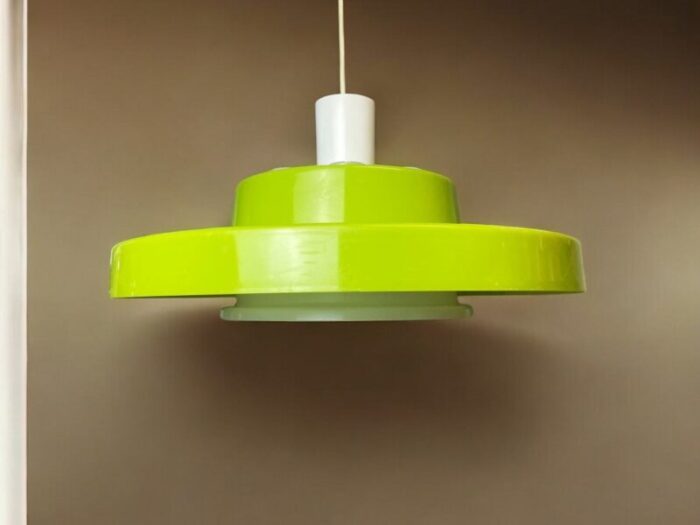 large space age ufo lamp in green acrylic 1970s 1