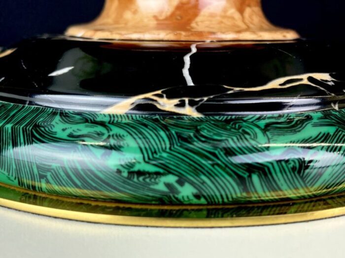 large table lamp in malachite and marble 28