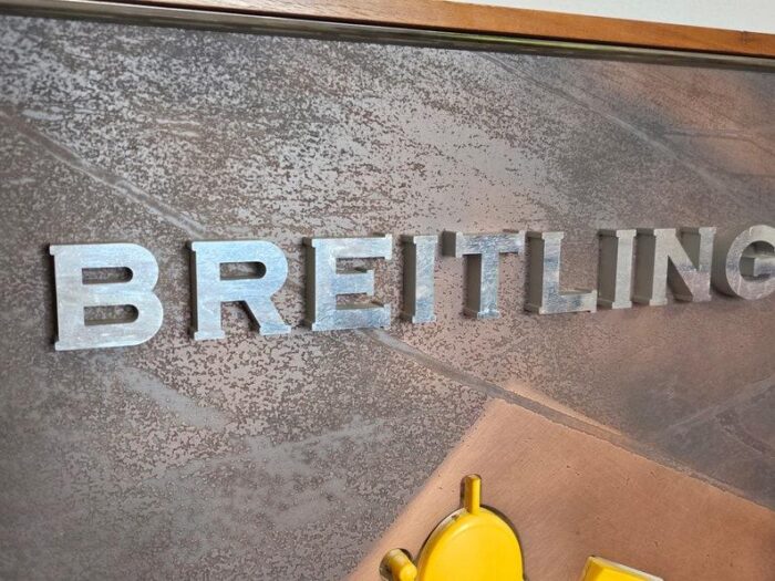 large vintage breitling retail store display advertising sign 6928