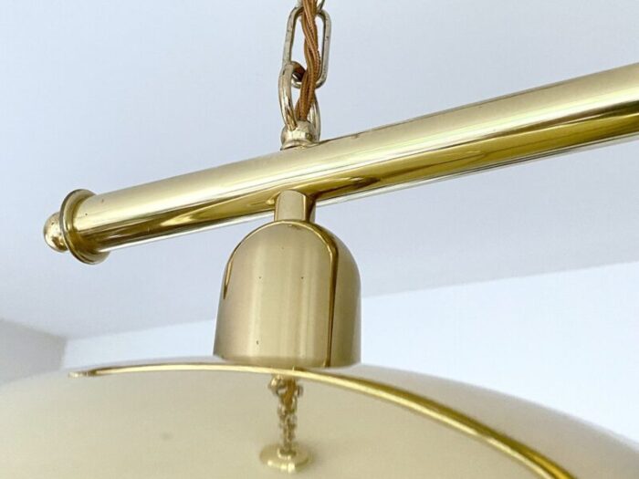 large vintage pendant in brass 1960s 15