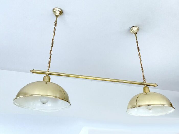 large vintage pendant in brass 1960s 5