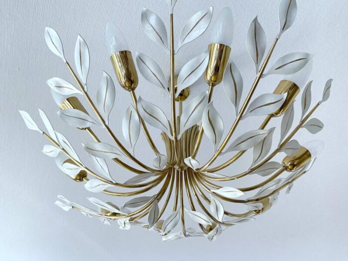 large vintage pendant light in style of stilnovo 1950s 14